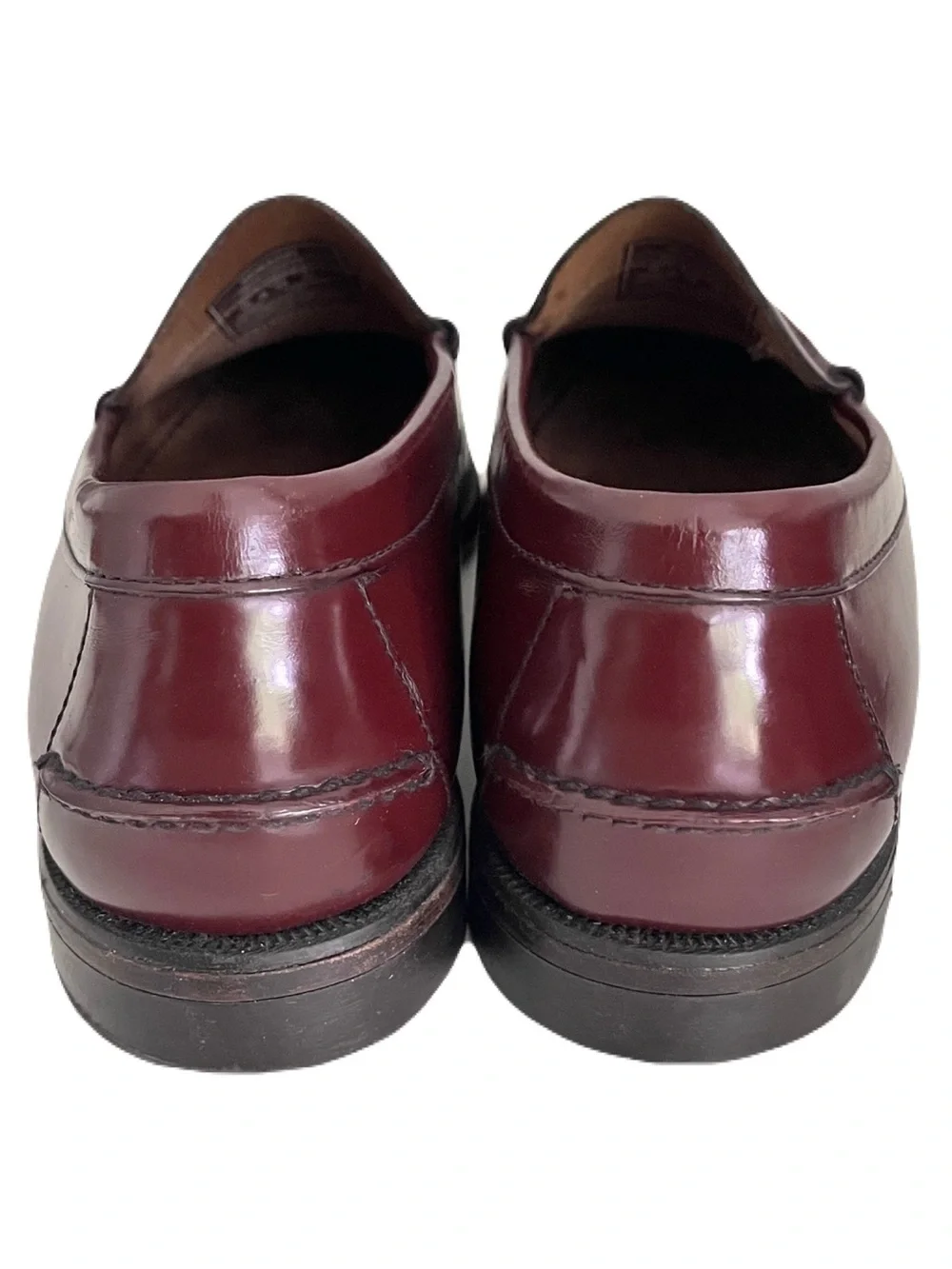 Sebago ‘Classic Dan’ Burgundy Leather Penny Loafers, Size 13